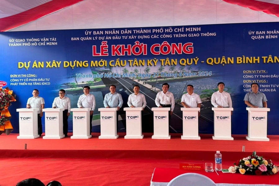 TP.HCM khởi công xây lại cầu Tân Kỳ Tân Quý