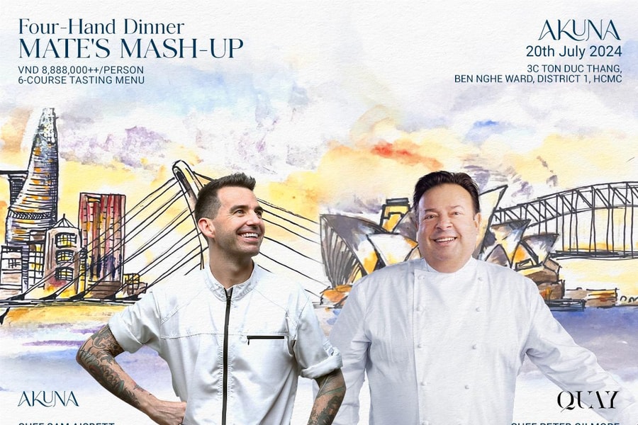 Màn hợp tác ấn tượng giữa đầu bếp Sam Aisbett và huyền thoại ẩm thực Chef Peter Gilmore tại Mates’ Mash-Up