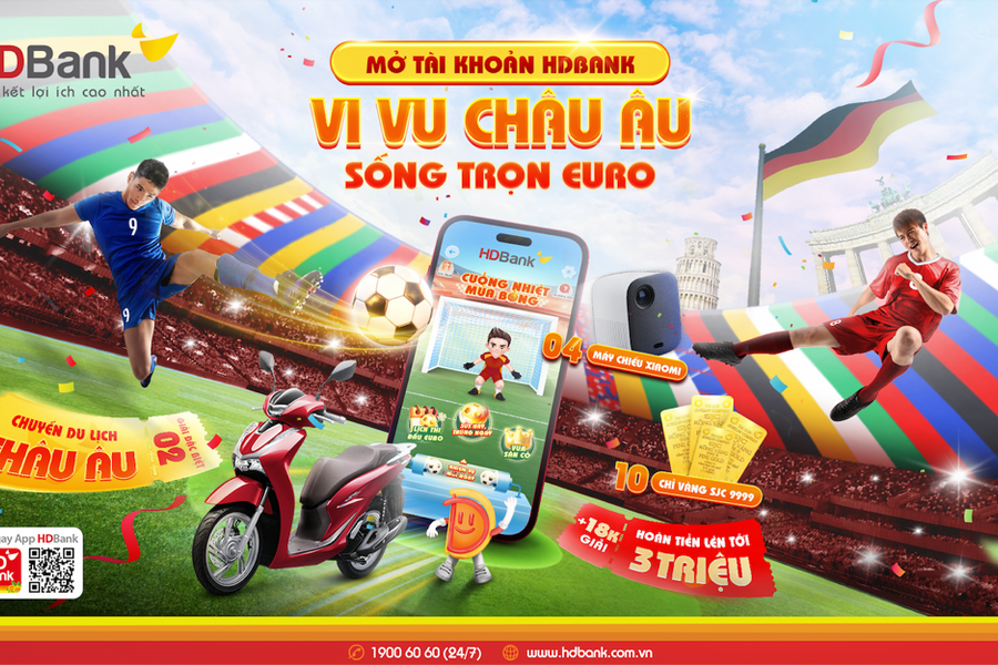 Cùng HDBank vi vu châu Âu, sống trọn từng đường bóng Euro 2024