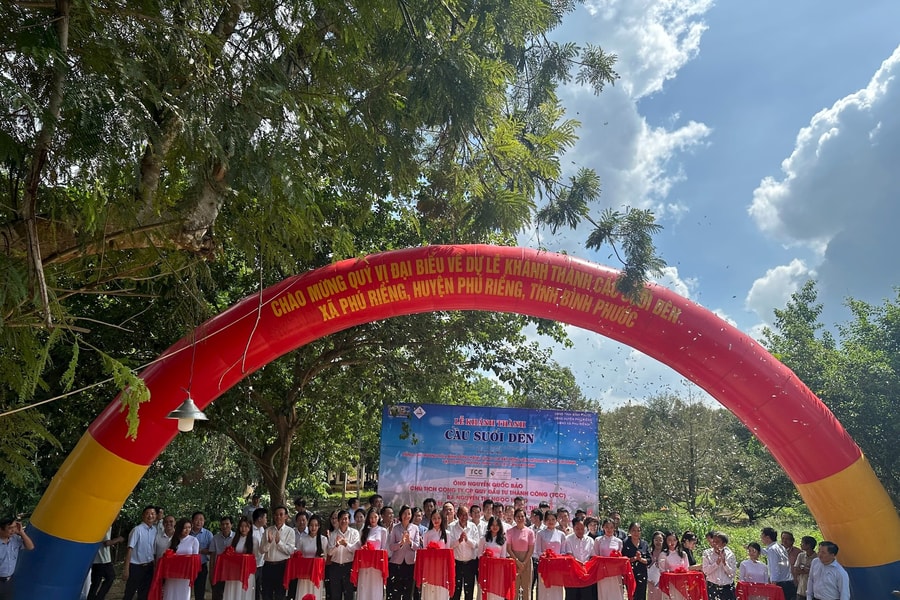 Khánh thành cầu Suối Dên kinh với phí xây dựng 1,8 tỷ đồng