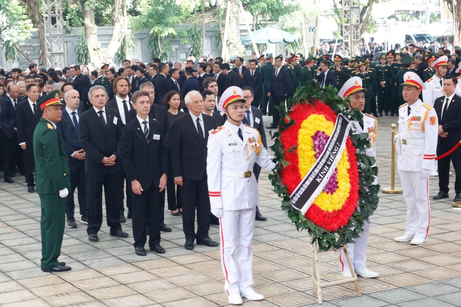 Nhiều đoàn ngoại giao cấp cao các nước đến dự Lễ Quốc tang Tổng Bí thư Nguyễn Phú Trọng