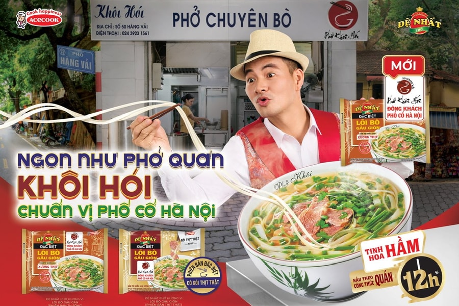 Acecook Việt Nam mang Phở Đệ nhất hương vị lõi bò gầu giòn đến mọi nhà