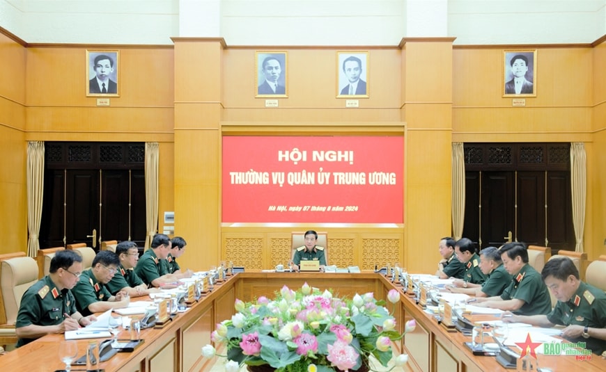 Đại tướng Phan Văn Giang chủ trì Hội nghị Thường vụ Quân ủy Trung ương
