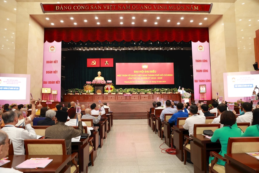 Khai mạc Đại Hội MTTQ TP.HCM lần thứ XII: Đoàn kết phát triển thành phố hiện đại