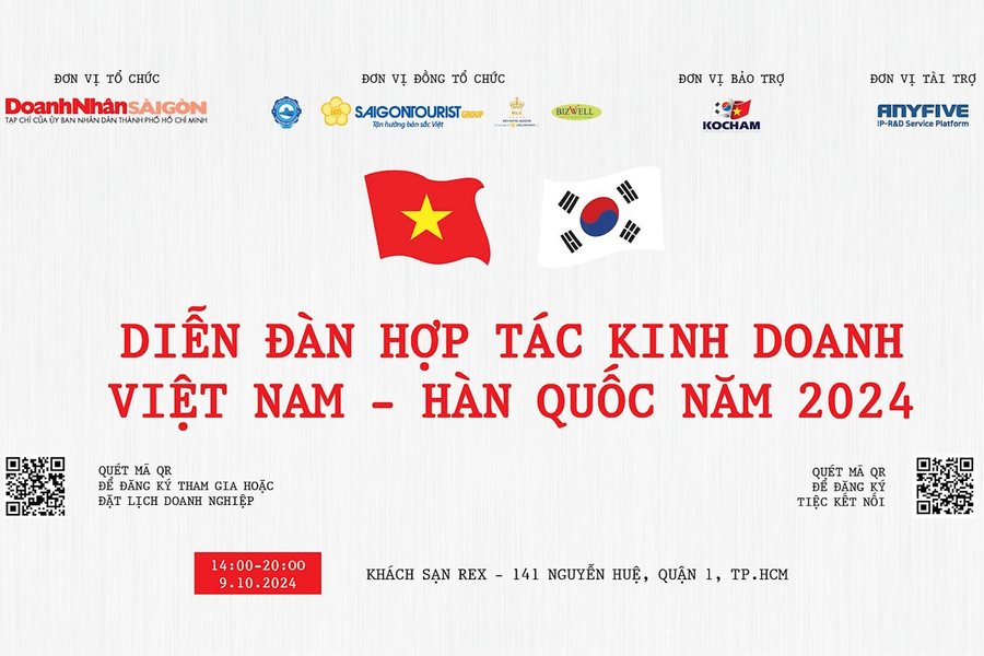 Diễn đàn Hợp tác Kinh doanh Việt Nam – Hàn Quốc 2024: Đẩy mạnh kết nối doanh nghiệp 2 nước