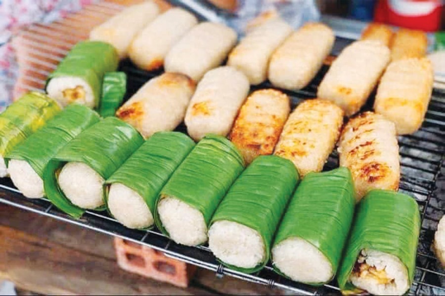 Chuối nếp nướng miền Tây chinh phục khách Tây