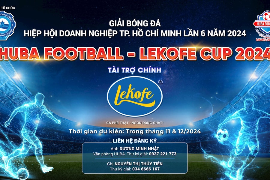 Giải bóng đá Hiệp hội Doanh nghiệp TP.HCM - Cúp Lekofe khởi tranh vào cuối tháng 11
