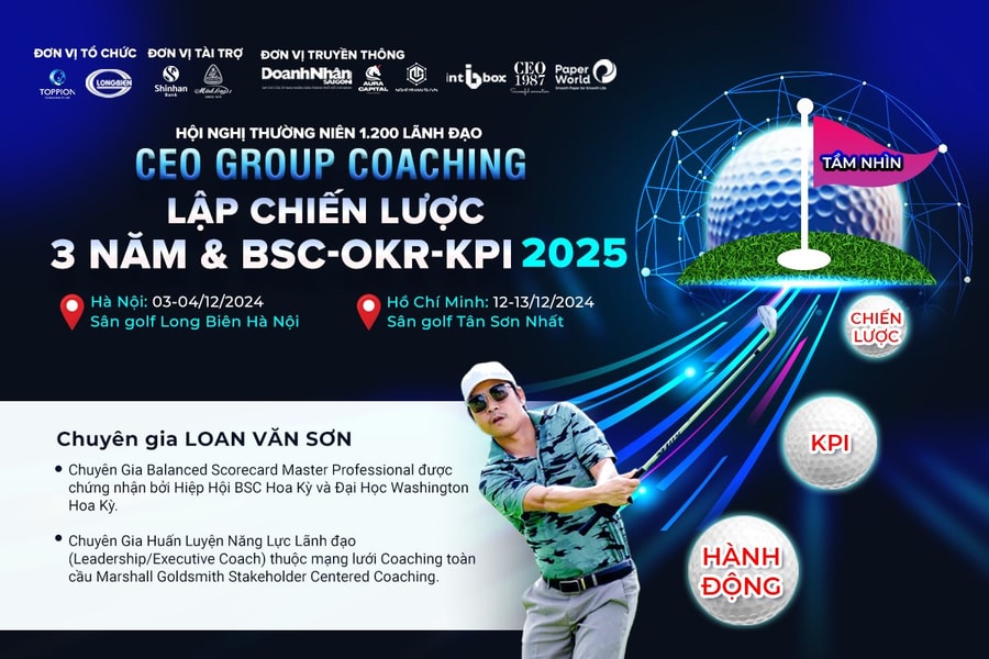 Hội nghị thường niên: CEO Group coaching lập chiến lược 3 năm và BSC-OKR-KPI 2025