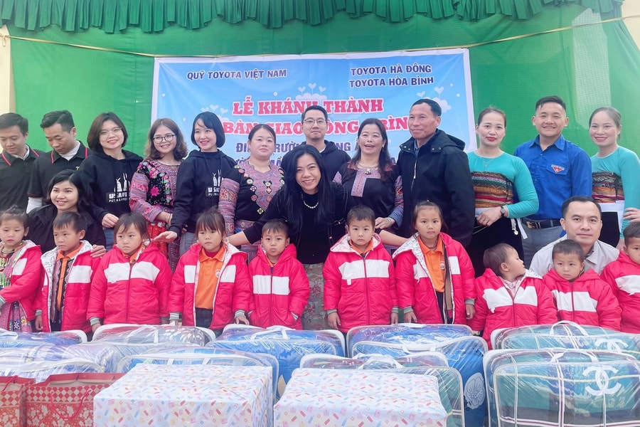 Quỹ Toyota Việt Nam hỗ trợ xây dựng điểm trường cho trẻ em vùng sâu, vùng xa