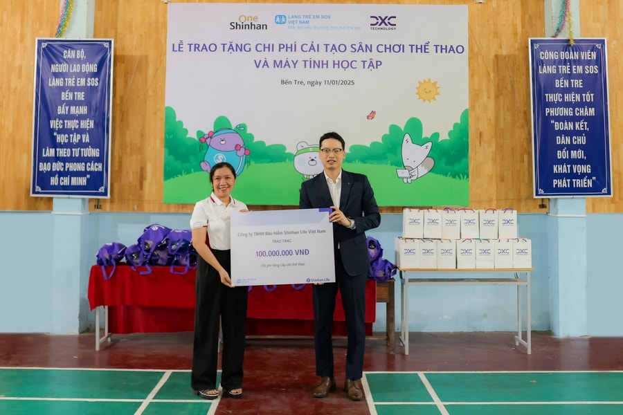 Shinhan Life Việt Nam đồng hành cùng Làng trẻ em SOS Bến Tre