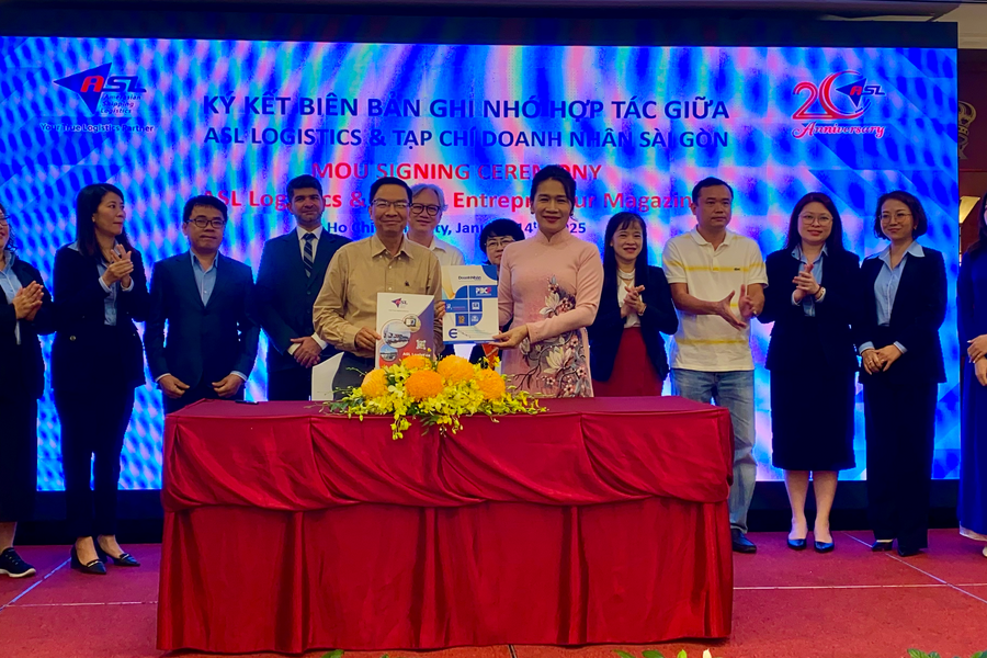 Tạp chí Doanh Nhân Sài Gòn và Công ty Mỹ Á ký kết hợp tác