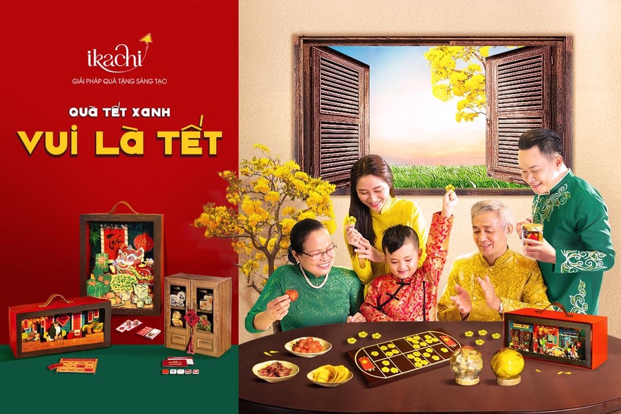 Qùa Tết Ikachi: Sáng tạo vì môi trường xanh và gắn kết giá trị gia đình