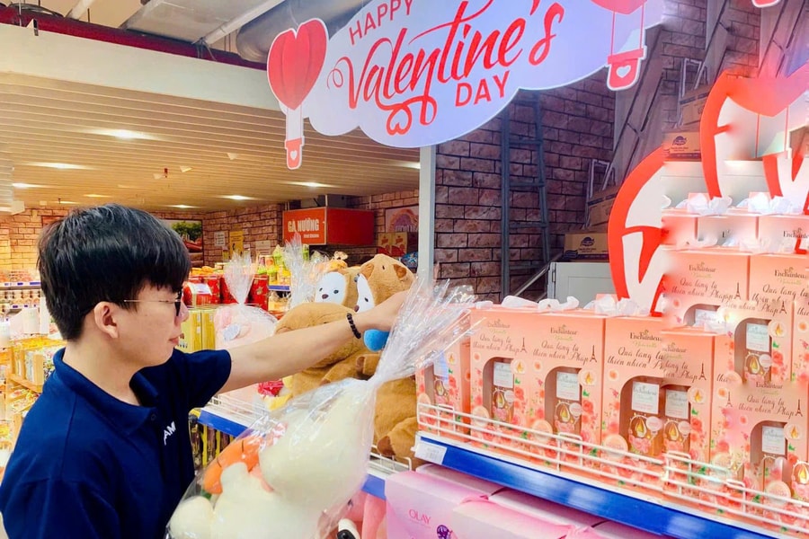 Giỏ quà xanh độc đáo cho mùa Valentine