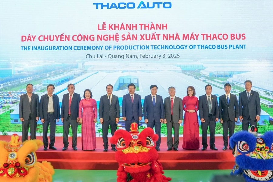 Thaco Auto khánh thành dây chuyền công nghệ sản xuất và ra mắt các dòng sản phẩm mới