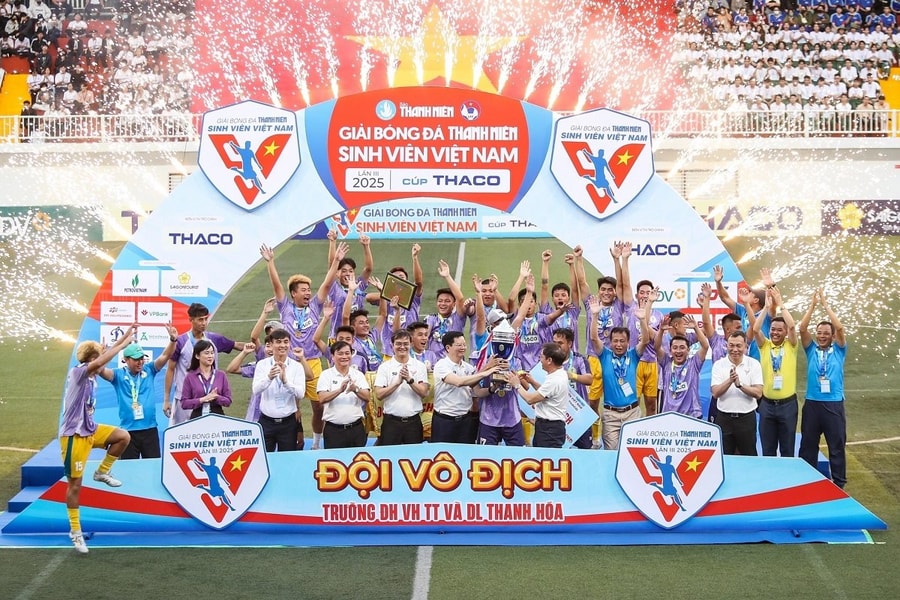 Đại học Văn hoá - Thể thao - Du lịch Thanh Hóa vô địch Giải bóng đá Thanh niên sinh viên Việt Nam 2025