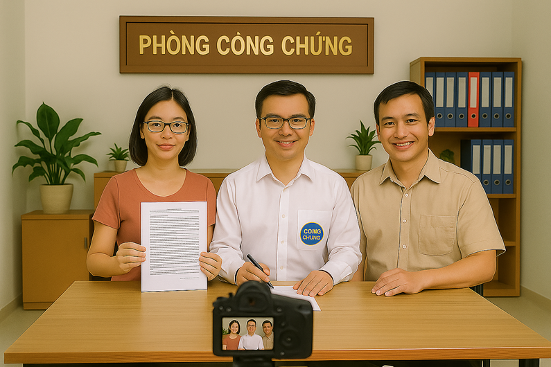 Từ ngày 1/7, bắt buộc chụp ảnh, có thể quay phim khi ký văn bản công chứng