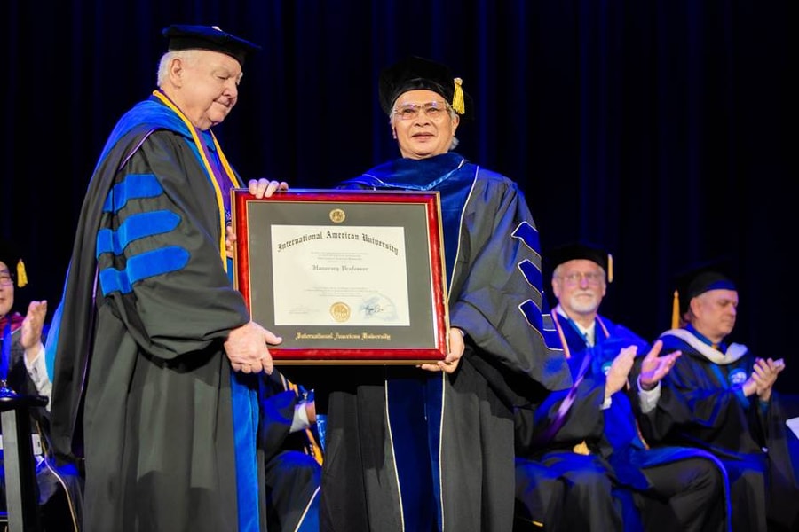 Doanh nhân, Cựu chiến binh Nguyễn Xuân Lam vinh dự được trao tặng bằng Giáo sư danh dự