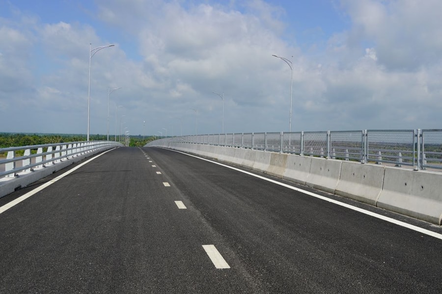 Cầu Đại Ngãi 2 cho phép xe nhỏ lưu thông tạm thời từ ngày 1/8