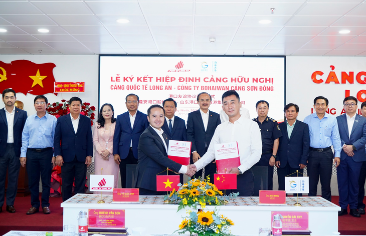 Cảng Quốc tế Long An ký kết hợp tác chiến lược với Cụm cảng Sơn Đông (Trung Quốc) và hãng tàu Bohwa Shipping (Singapore)