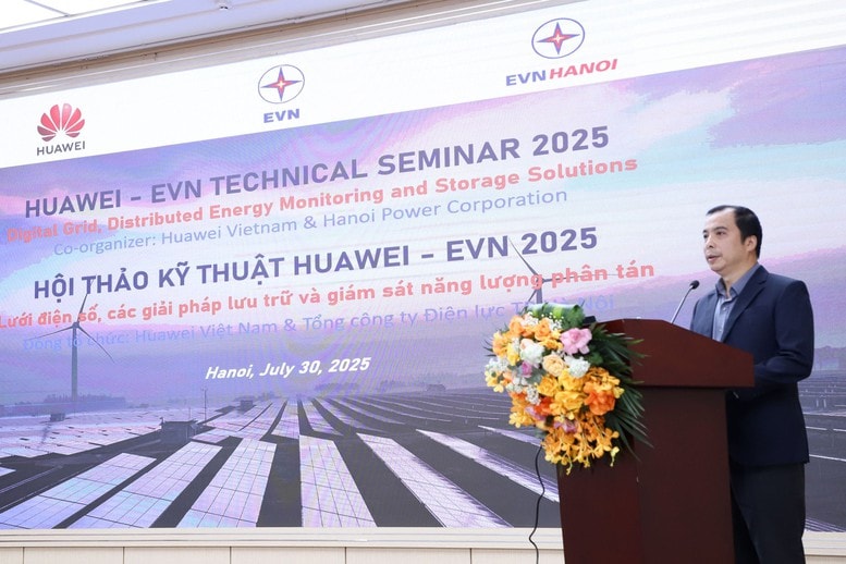 EVN và Huawei đẩy mạnh hợp tác phát triển lưới điện số, lưu trữ và giám sát năng lượng