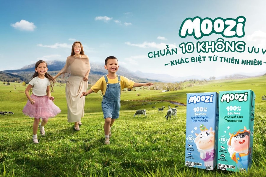Ra mắt sữa tươi Moozi “chuẩn 10 không ưu việt, khác biệt từ thiên nhiên”