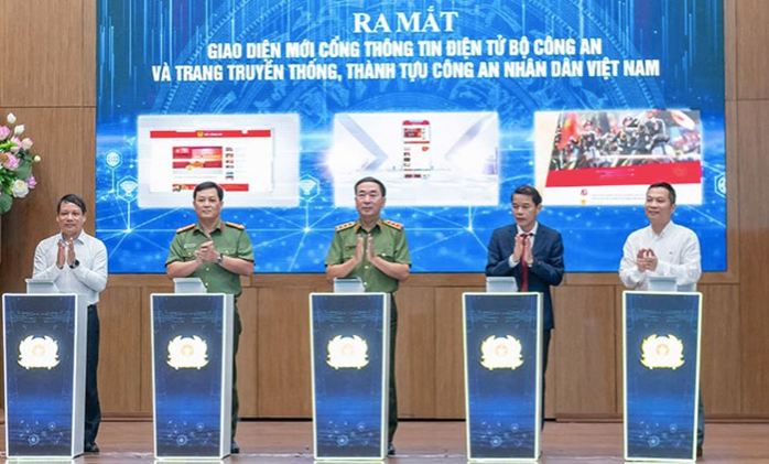 Bộ Công an chính thức ra mắt giao diện mới Cổng Thông tin điện tử