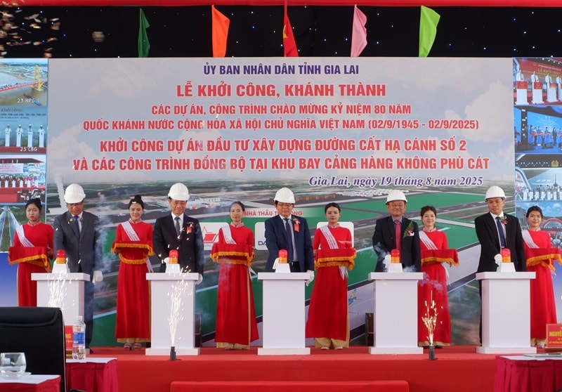 Gia Lai khởi công dự án nâng cấp Cảng hàng không Phù Cát, vốn hơn 3.200 tỷ đồng