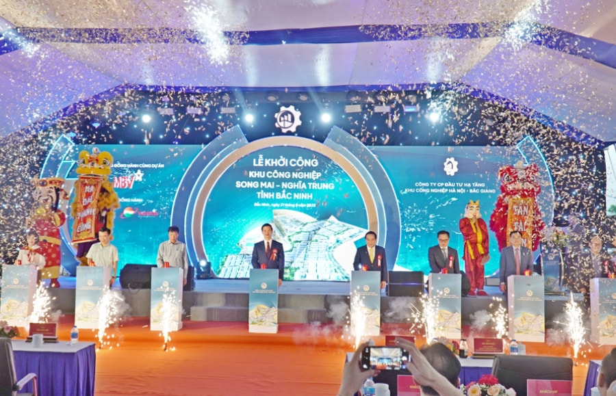 Bắc Ninh khởi công Khu công nghiệp Song Mai - Nghĩa Trung, tổng vốn đầu tư hơn 2.800 tỷ đồng