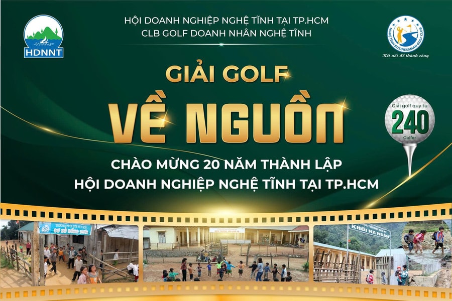 Giải Golf “Về nguồn” lần IV: Gắn kết doanh nhân, tri ân quê hương Nghệ Tĩnh