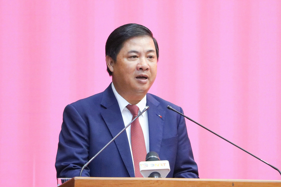 Tân Bí thư Thành ủy Đà Nẵng Lương Nguyễn Minh Triết phát biểu nhận nhiệm vụ