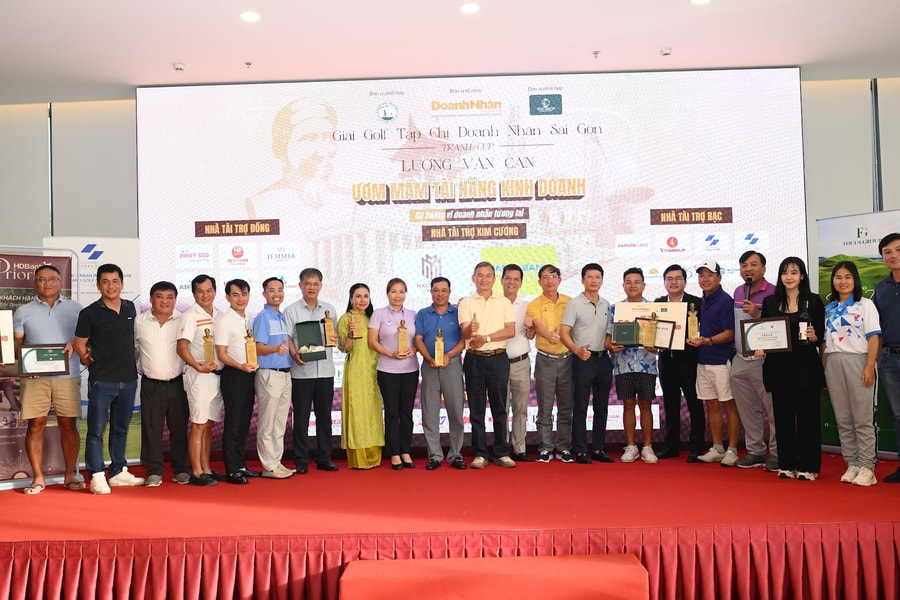 Giải Golf Doanh Nhân Sài Gòn tranh cúp Lương Văn Can: Hơn 280 triệu đồng đóng góp cho Quỹ Ươm mầm tài năng kinh doanh
