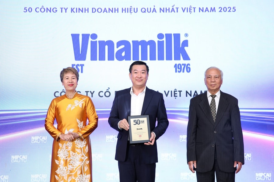 Vinamilk tiếp tục là một trong 50 công ty kinh doanh hiệu quả nhất Việt Nam