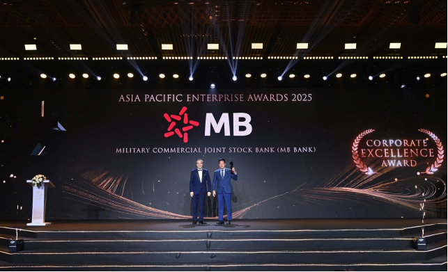 MB lần thứ sáu liên tiếp được vinh danh “Doanh nghiệp xuất sắc châu Á” năm 2025