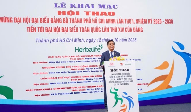 Sôi nổi Hội thao chào mừng Đại hội đại biểu Đảng bộ TP.HCM lần thứ I, nhiệm kỳ 2025-2030, tiến tới Đại hội đại biểu toàn quốc lần thứ XIV của Đảng