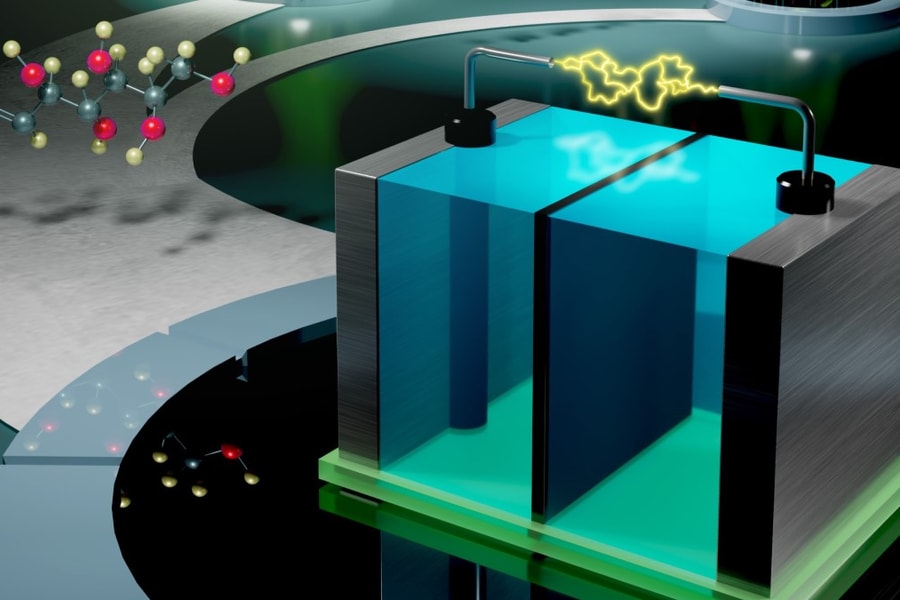 Độc đáo pin sinh học từ đường và vitamin B2