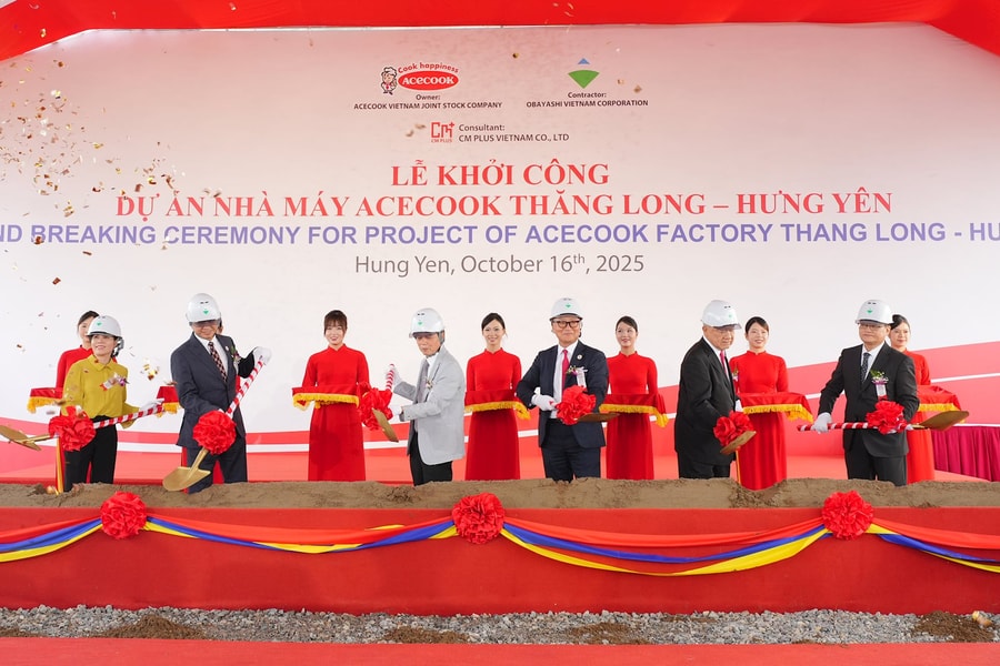 Acecook Việt Nam khởi công nhà máy Thăng Long