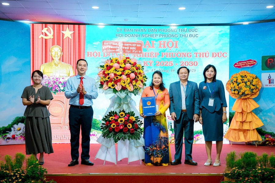 Bà Hoàng Thị Bích Thảo giữ chức Chủ tịch Hội Doanh nghiệp Phường Thủ Đức nhiệm kỳ 2025 - 2030