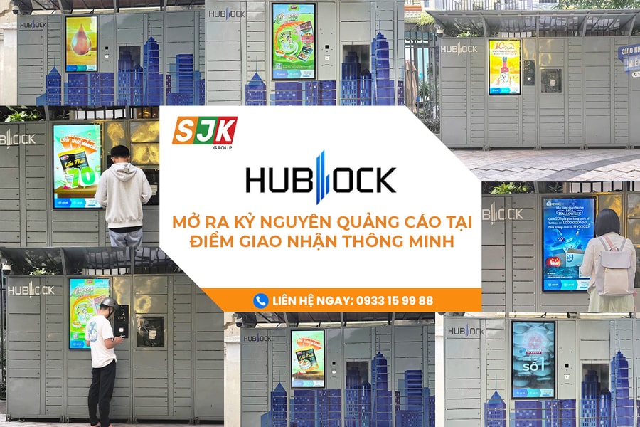Hublock – Quảng cáo tại điểm giao nhận tại các tòa nhà chung cư