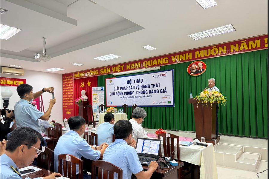 Hội thảo “Giải pháp bảo vệ hàng thật - Chủ động phòng, chống hàng giả” tại An Giang
