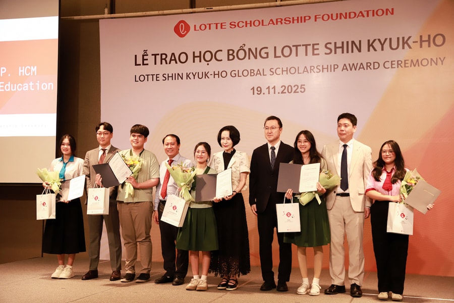 50 sinh viên TP.HCM nhận học bổng Lotte 2025