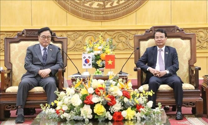 Chủ tịch Quốc hội Hàn Quốc làm việc tại Ninh Bình, thúc đẩy hợp tác đầu tư song phương