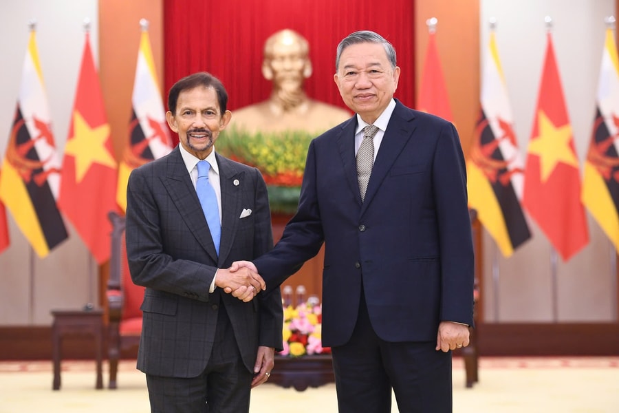 Tổng Bí thư Tô Lâm tiếp Quốc vương Brunei Haji Hassanal Bolkiah