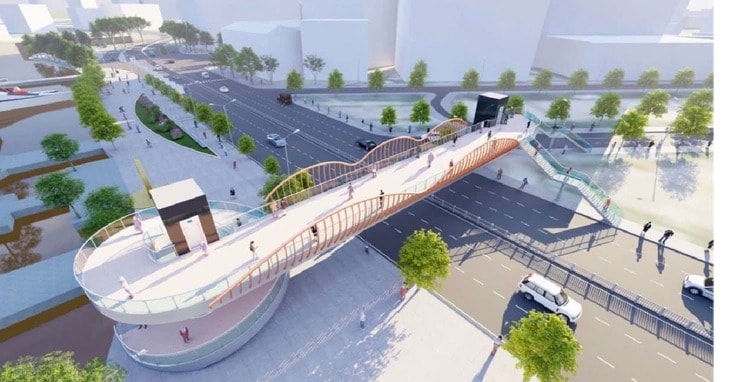 TP.HCM đẩy nhanh tiến độ xây dựng hai cầu đi bộ qua đường Tôn Đức Thắng