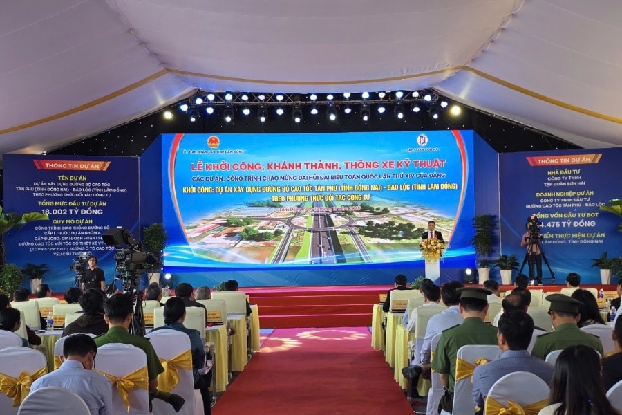 Lâm Đồng khởi công cao tốc Tân Phú - Bảo Lộc với tổng vốn gần 18.000 tỷ đồng