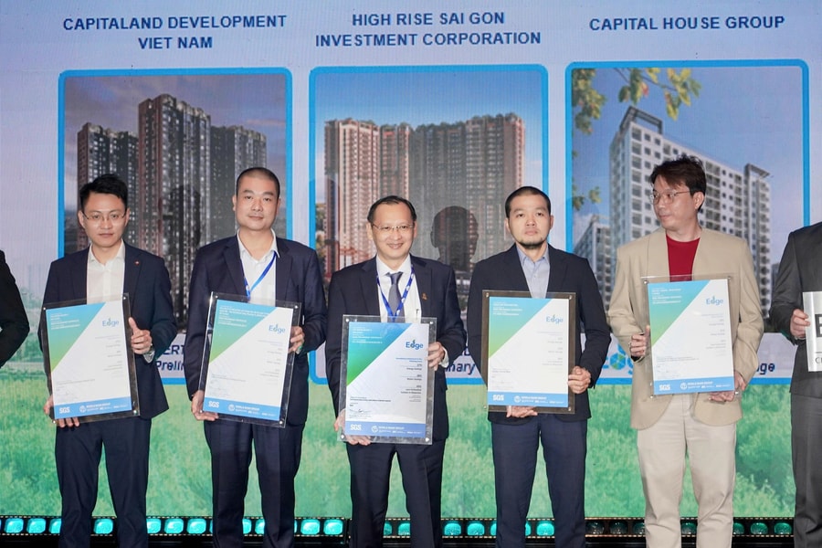 Sai Gon High Rise nhận chuẩn xanh quốc tế Edge cho The Aspira