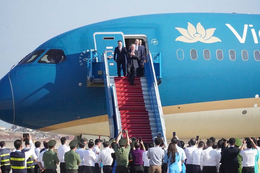 Khai trương chuyến bay đầu tiên tại sân bay quốc tế Long Thành