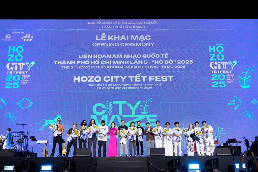 TPHCM khai mạc “siêu lễ hội” Hozo City Tết Fest 2025 chào đón năm mới