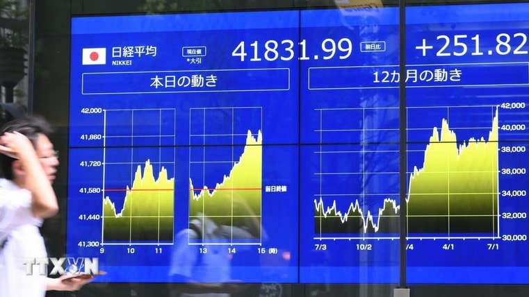 Chứng khoán châu Á diễn biến phân hóa trước tín hiệu tích cực từ ngành chip