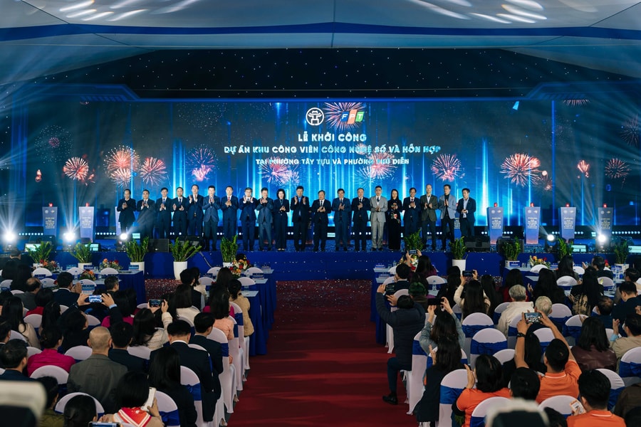 Hà Nội khởi công Khu công viên công nghệ số gần 200ha