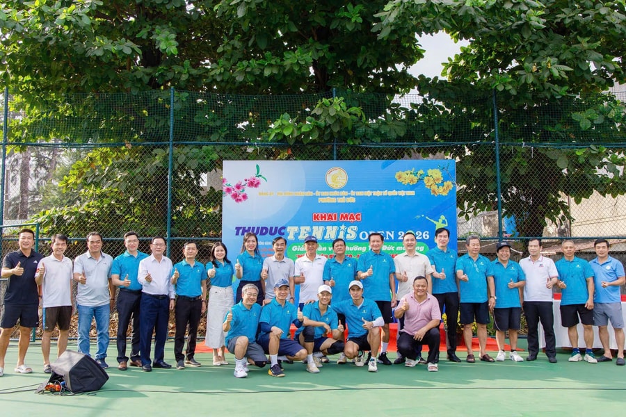 Phường Thủ Đức: Sôi nổi Giải Quần vợt mừng Đảng - mừng Xuân 2026